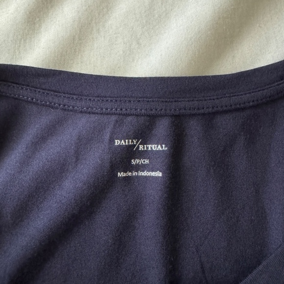 Daily Ritual Women's NEW Tank‎ Top Midi Dress Navy Blue Size Small Stretchy - Picture 3 of 11